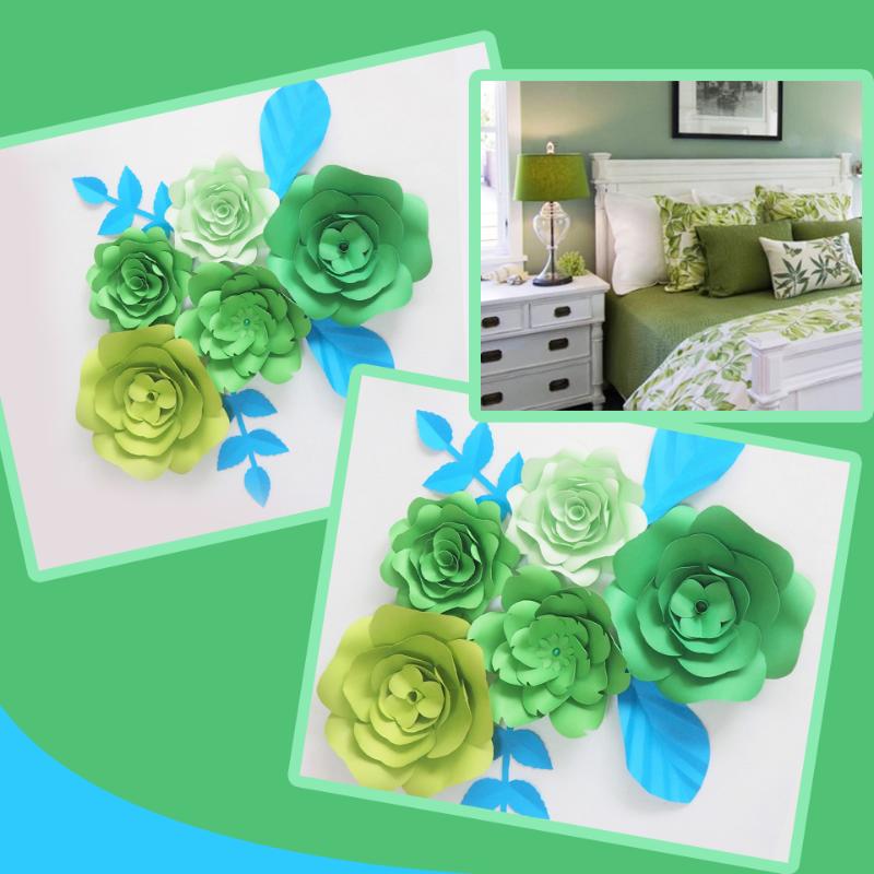 DIY Giant Paper Flowers Artificial Rose Fleurs Artificielles Backdrop 5pcs+ 4 Leave Wedding Party Decor Nursery Mix Light Green, Custom color
DIY Giant Paper Flowers Artificial Rose Fleurs Artificielles Backdrop 5pcs+ 4 Leave Wedding Party Decor Nursery Mix Light Green, Custom color