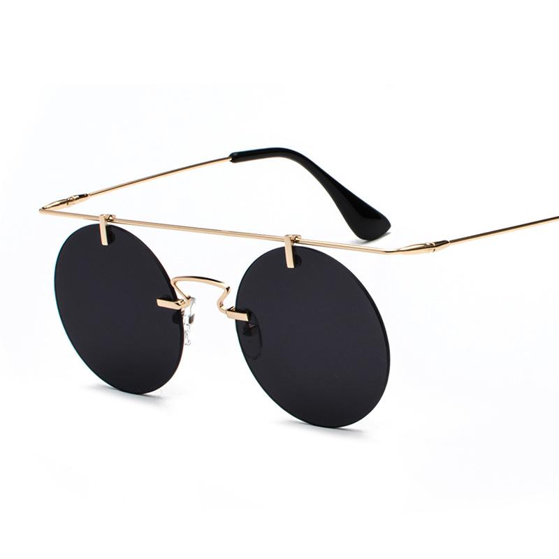 Veshion Newes Ladies Fashion Round Sunglasses Men Retro Metal Black brown Purple red frameless Sun Glasses Female UV400
Veshion Newes Ladies Fashion Round Sunglasses Men Retro Metal Black brown Purple red frameless Sun Glasses Female UV400