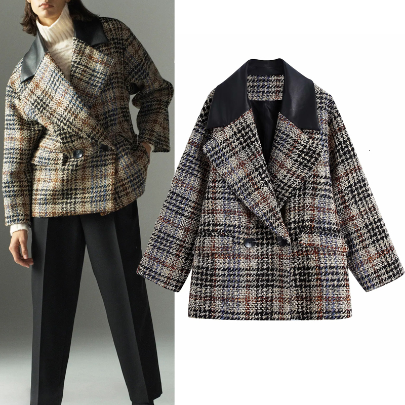 2021 New Oversize Plaid Tweed Woman Autumn Winter Patchwork Double Breasted High Quality Women's Blazer Jacket W5gw
2021 New Oversize Plaid Tweed Woman Autumn Winter Patchwork Double Breasted High Quality Women's Blazer Jacket W5gw
