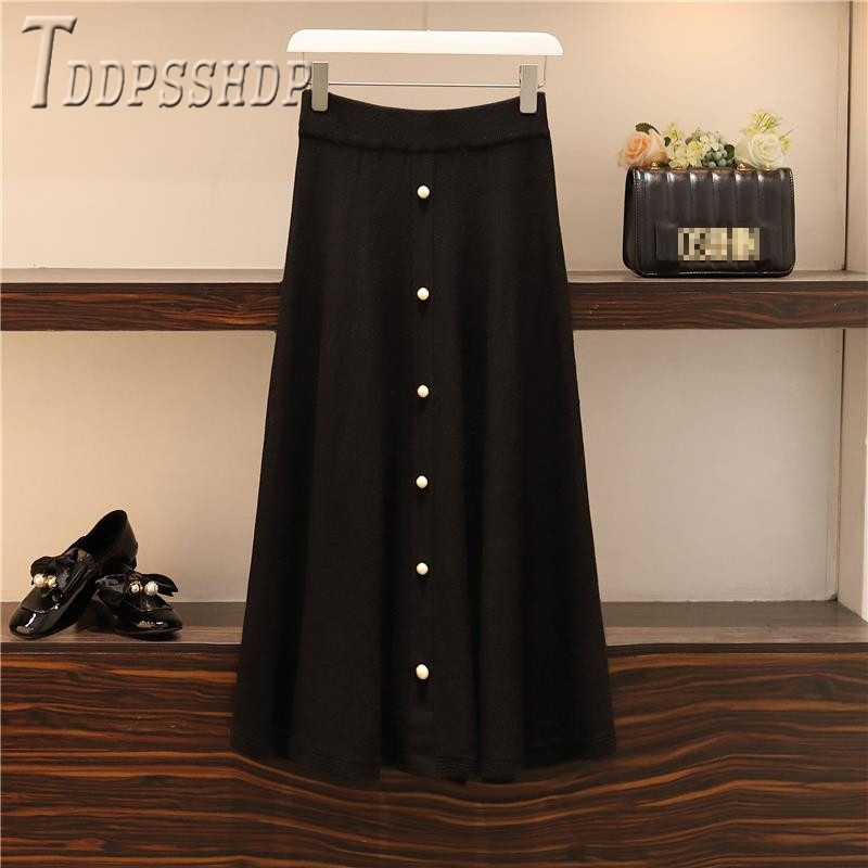 Plus Size Autumn Winter Casual Women Sets Sweater And Skirt Female Sets 201102