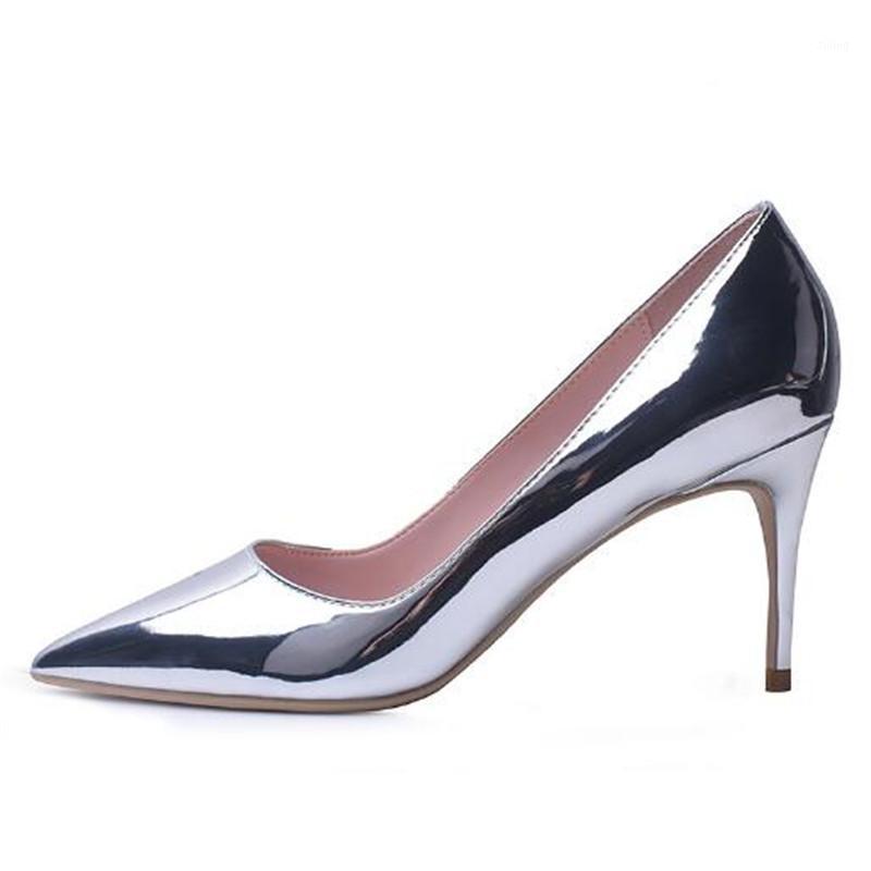 Women Pumps Heeled Shoes Patent Leather Slip On 8CM Thin High Heels Pointed Toe Sexy Party Wedding Shallow Women Shoes Silver1, Silver
Women Pumps Heeled Shoes Patent Leather Slip On 8CM Thin High Heels Pointed Toe Sexy Party Wedding Shallow Women Shoes Silver1, Silver