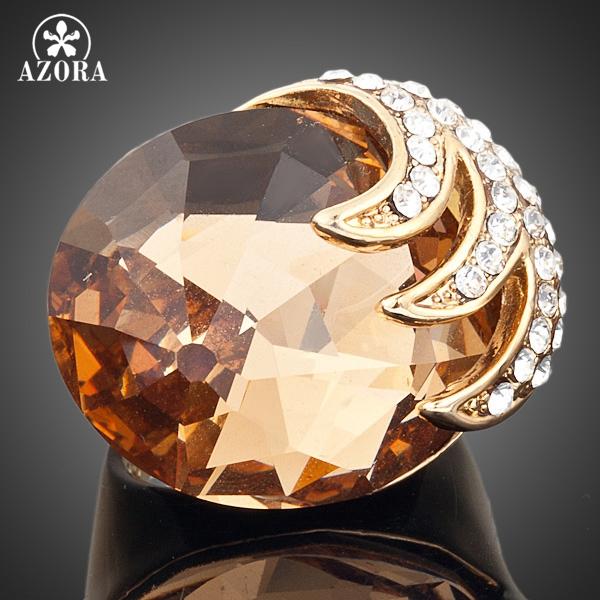 AZORA Gold Color Stellux Austrian Crystal Eagle With its Clamping Big Zircon Ring TR0002
AZORA Gold Color Stellux Austrian Crystal Eagle With its Clamping Big Zircon Ring TR0002