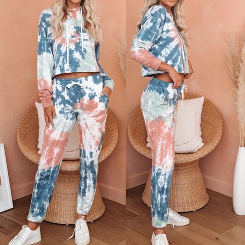 Women Tracksuit Long Sleeve Hooded Sweatshirt Drawstring Pants Autumn Spring Female Sport Fitness Print Set
Women Tracksuit Long Sleeve Hooded Sweatshirt Drawstring Pants Autumn Spring Female Sport Fitness Print Set