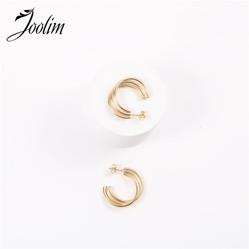 Joolim Gold Color Stainless Steel Hoop Earrings Design Jewelry 2021 Wholesale
Joolim Gold Color Stainless Steel Hoop Earrings Design Jewelry 2021 Wholesale
