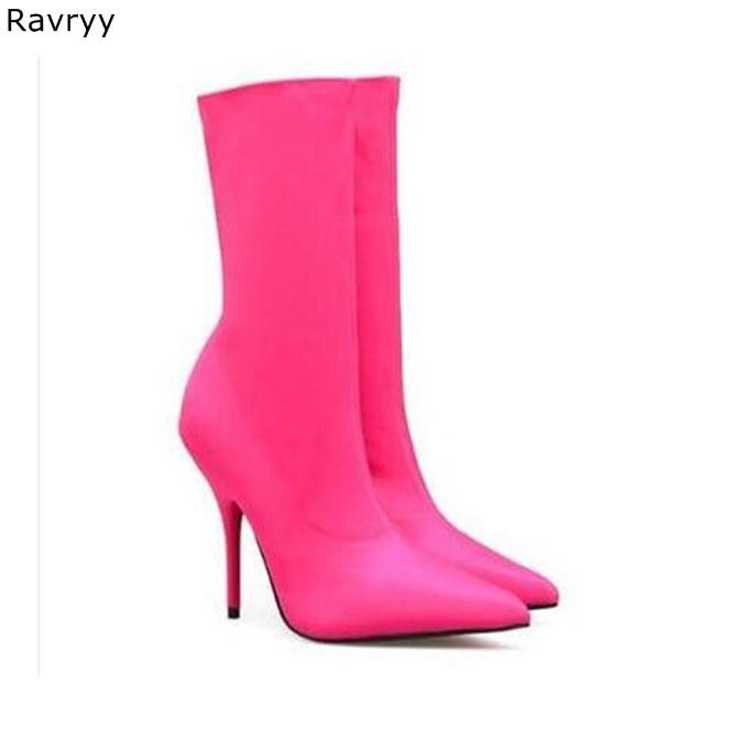 Red woman's short Boots sexy pointed toe embroider Female elastic booties autumn winter fashion Party show Dress Shoes thin heel, As picture
Red woman's short Boots sexy pointed toe embroider Female elastic booties autumn winter fashion Party show Dress Shoes thin heel, As picture