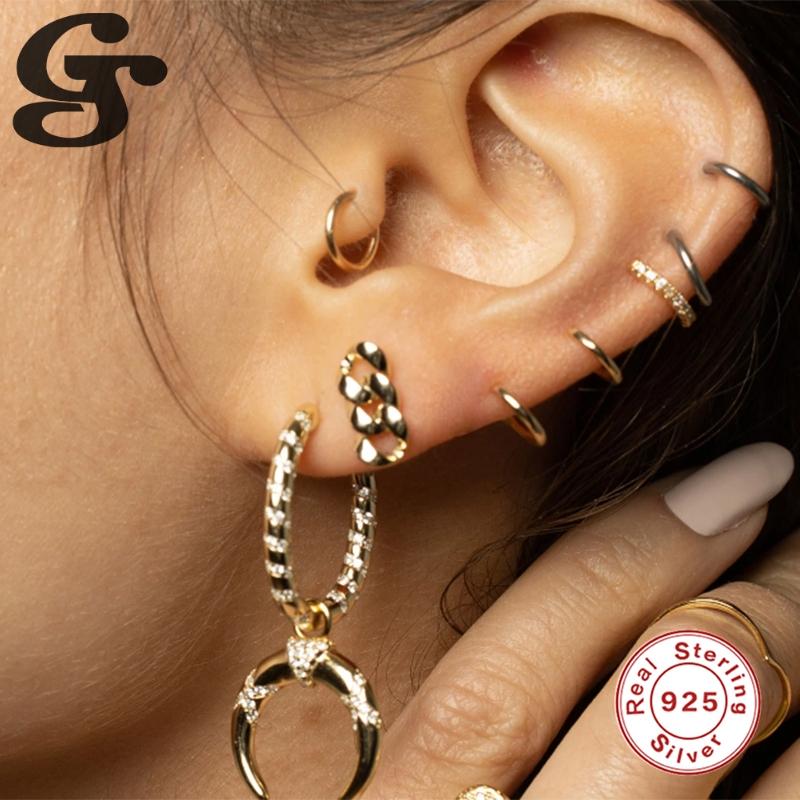 GS925 Silver Earrings Twist S925 Sterling Plata Piercing Stud Ear Rings Western 2021 New Year Hot Sale Joyero for Women Female
GS925 Silver Earrings Twist S925 Sterling Plata Piercing Stud Ear Rings Western 2021 New Year Hot Sale Joyero for Women Female