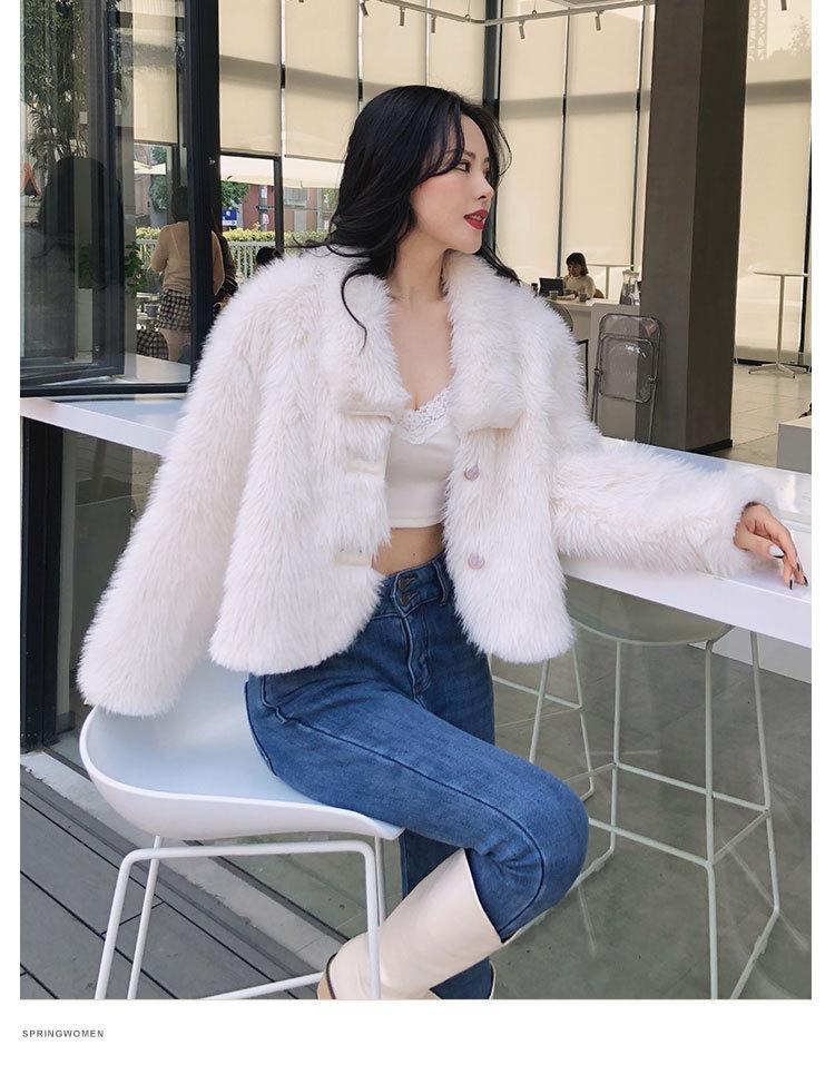 Net red summer poetry fur coat factory custom imitation Tuscany fur women's winter with light luxury short coat, White
Net red summer poetry fur coat factory custom imitation Tuscany fur women's winter with light luxury short coat, White