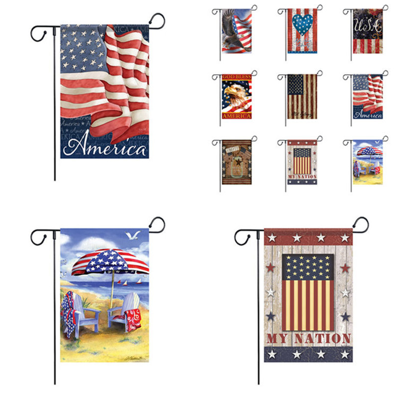 9 Color American Garden Flag Colorful Print Flag Banner Happy American Linen Fabric Garden Flag Garden Decoration 120pcs T1I2519
9 Color American Garden Flag Colorful Print Flag Banner Happy American Linen Fabric Garden Flag Garden Decoration 120pcs T1I2519