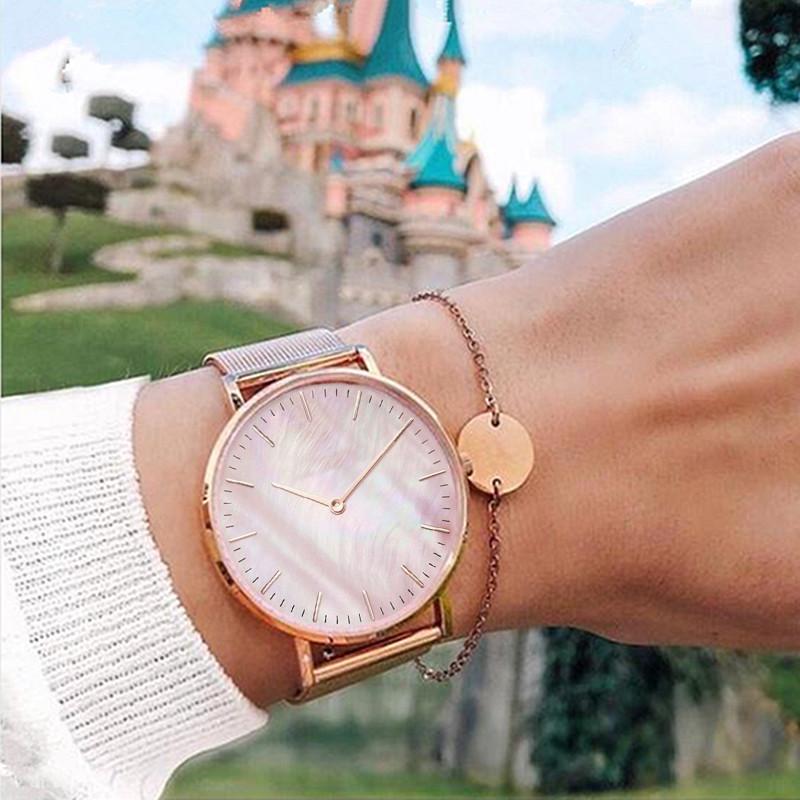 Charm Bracelets Mavis Hare Rose Gold Pink Seashell Mesh Watches Wristwatch With Stianless Steel Circle Coin Armband Bracelet As The Perfect
Charm Bracelets Mavis Hare Rose Gold Pink Seashell Mesh Watches Wristwatch With Stianless Steel Circle Coin Armband Bracelet As The Perfect