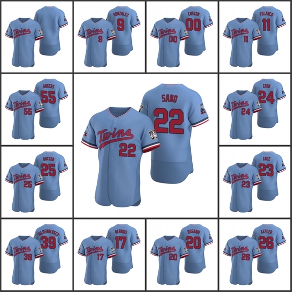 Minnesota\rTwins Men #22 Miguel Sano 26 Max Kepler 17 Jose Berrios 25 Byron Buxton Custom Women Youth Authentic 2020 Alternate Jersey
Minnesota\rTwins Men #22 Miguel Sano 26 Max Kepler 17 Jose Berrios 25 Byron Buxton Custom Women Youth Authentic 2020 Alternate Jersey