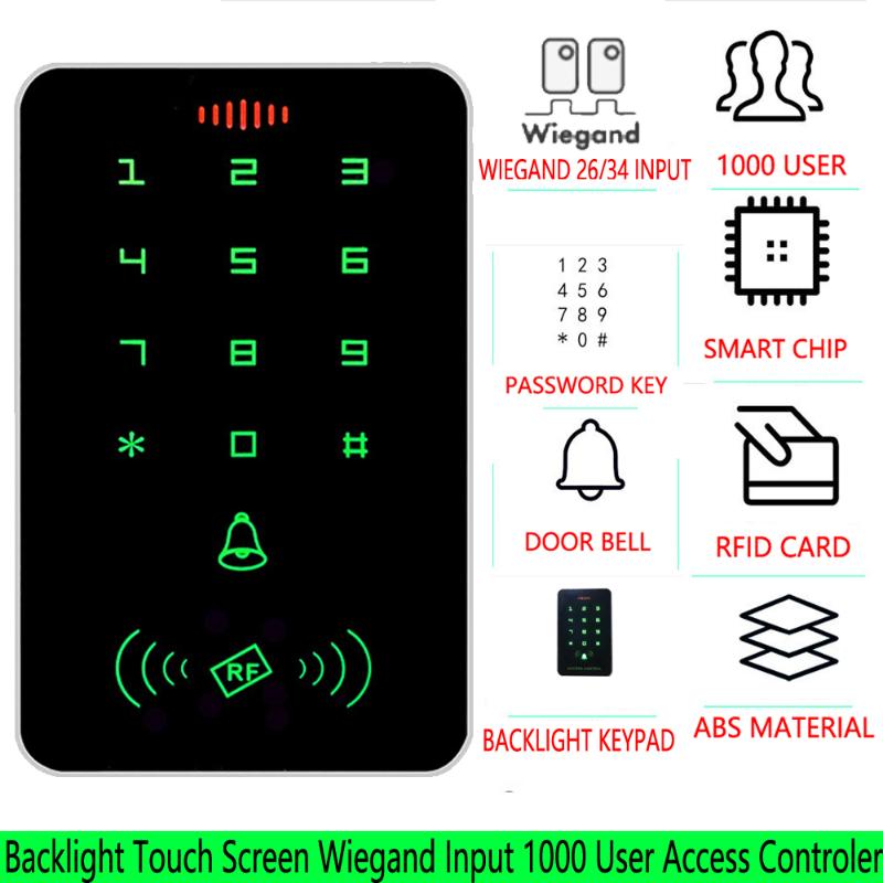 13.56Mhz RFID Backlight Wiegand Input Touch Screen Proximity Card Keypad Access Control EM MF Card Reader Door Gate Lock Opener
13.56Mhz RFID Backlight Wiegand Input Touch Screen Proximity Card Keypad Access Control EM MF Card Reader Door Gate Lock Opener