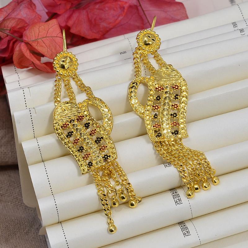 Ethiopian Dubai Arab Wedding Earrings Round Gold Color Earrings For Women Girls Natural Jewelry Wedding Earring Jewery 
Ethiopian Dubai Arab Wedding Earrings Round Gold Color Earrings For Women Girls Natural Jewelry Wedding Earring Jewery