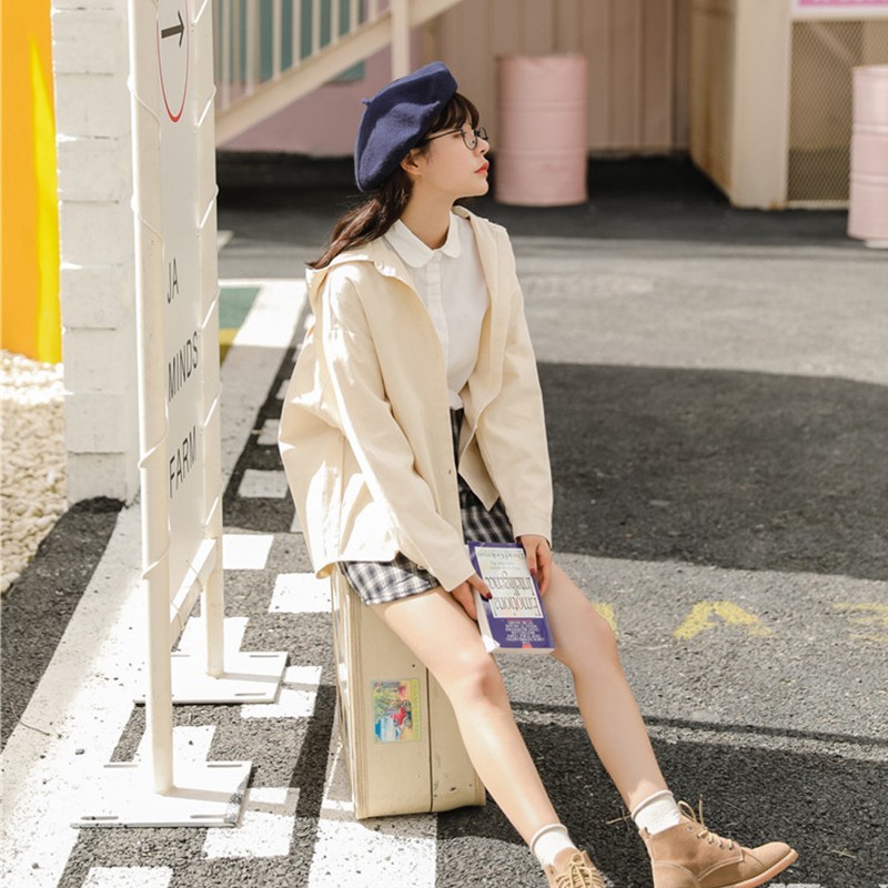 2021 New Spring Fall with a Black Hoodie Trench Female Coat Only Breasted Outwear Jacket Sleeve 054A, Beige
2021 New Spring Fall with a Black Hoodie Trench Female Coat Only Breasted Outwear Jacket Sleeve 054A, Beige