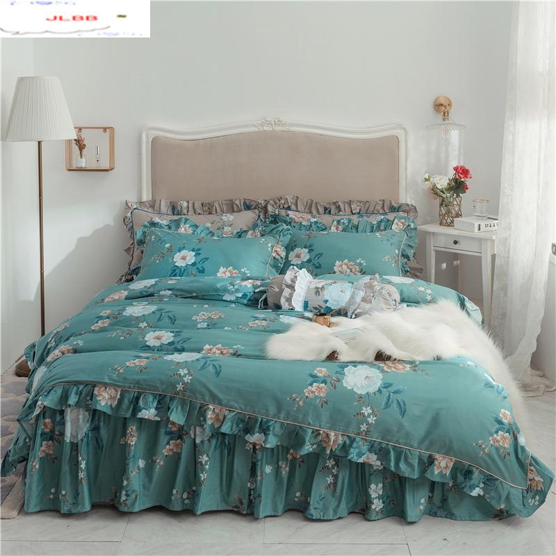 Luxury European American floral bedding set 100% cotton bed sets bed skirt high quality duvet cover queen king quilt cover, Style5
Luxury European American floral bedding set 100% cotton bed sets bed skirt high quality duvet cover queen king quilt cover, Style5