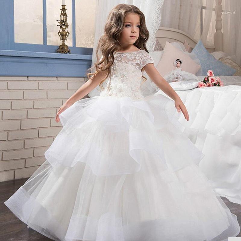 Jewel Neck Layers Lace Flower Girl Dresses For Weddings First Kids Communion Gowns With Ribbons Girls Pageant Party Gown1, Custom color
Jewel Neck Layers Lace Flower Girl Dresses For Weddings First Kids Communion Gowns With Ribbons Girls Pageant Party Gown1, Custom color