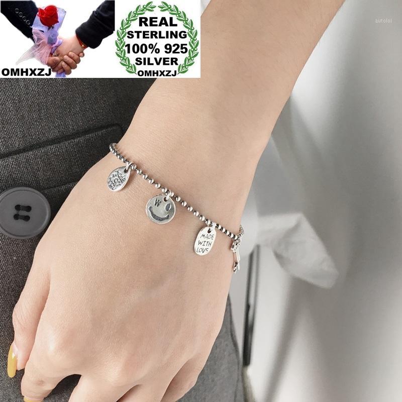 OMHXZJ Wholesale HB124 European Fashion Woman Girl Birthday Party Gift Vintage Smile Key Charm 100% 925 Sterling Silver Bracelet1
OMHXZJ Wholesale HB124 European Fashion Woman Girl Birthday Party Gift Vintage Smile Key Charm 100% 925 Sterling Silver Bracelet1