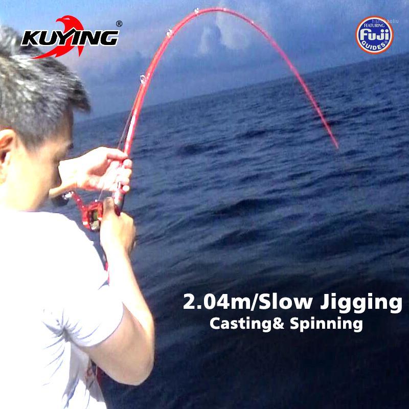 KUYING VITAMIN SEA 1.5 Sections 2.04m 6'8" Casting Spinning Carbon Lure Fishing Slow Jigging Rod Stick Jig Cane Max 180g Lure1