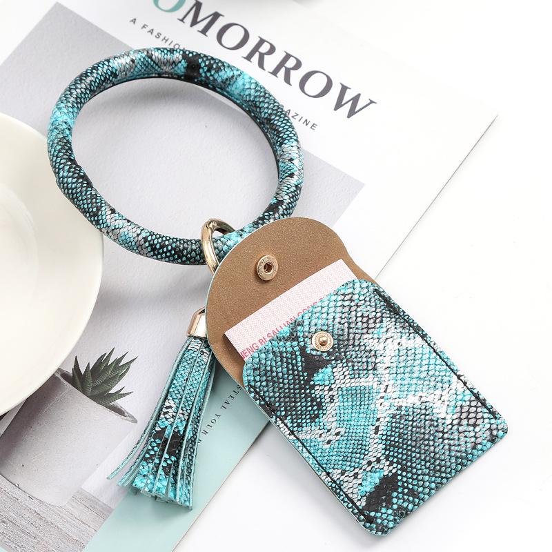 2020 New Creative Key Chain Ring Pendant PU Croco Snakeskin Card Holder Keychain Tassels Wristband Coin Purse Gifts Wholesale
2020 New Creative Key Chain Ring Pendant PU Croco Snakeskin Card Holder Keychain Tassels Wristband Coin Purse Gifts Wholesale