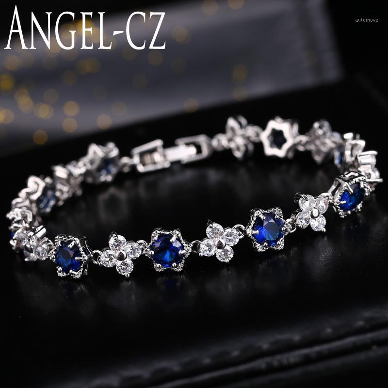 ANGELCZ Fashion Geometric Style Dark Blue Cubic Zircon Hand Inlay Silver Color Ladies Bracelet Jewelry With White CZ Stone AB0491
ANGELCZ Fashion Geometric Style Dark Blue Cubic Zircon Hand Inlay Silver Color Ladies Bracelet Jewelry With White CZ Stone AB0491