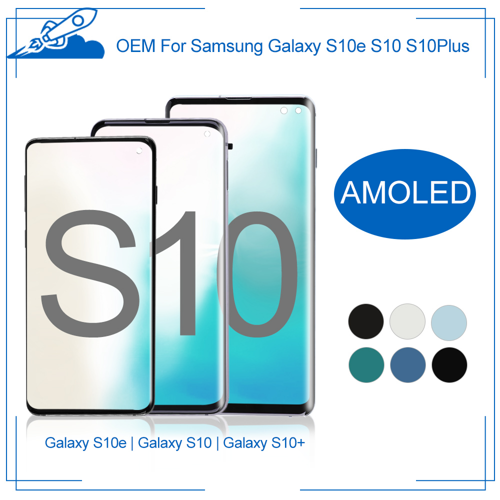 OEM For Samsung Galaxy S10 S10e Plus OLED Touch Screen AMOLED Display Digitizer With Frame Full Assembly Replacement Brand New
OEM For Samsung Galaxy S10 S10e Plus OLED Touch Screen AMOLED Display Digitizer With Frame Full Assembly Replacement Brand New