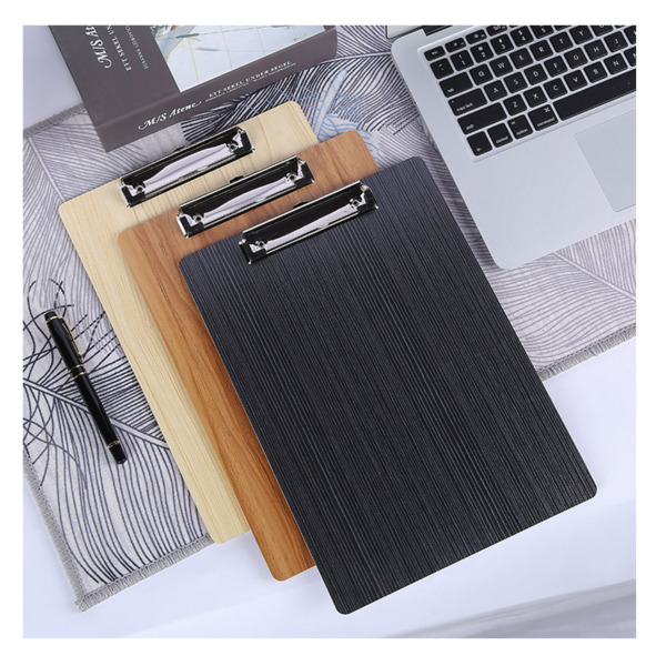 A5 Clipboard Writing Pad File Wooden File Clip Board Portable Menu Clipboard With Plate Clip Office Bill Menu Writing Board