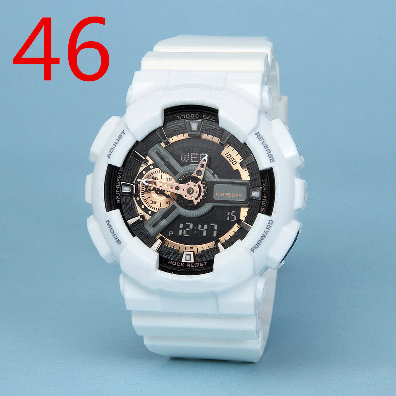 Brand Men Rubber strap LED Multifunction watch Contains box and Instruction manual Waterproof can swim wrist watches GA #41-50, 42
Brand Men Rubber strap LED Multifunction watch Contains box and Instruction manual Waterproof can swim wrist watches GA #41-50, 42
