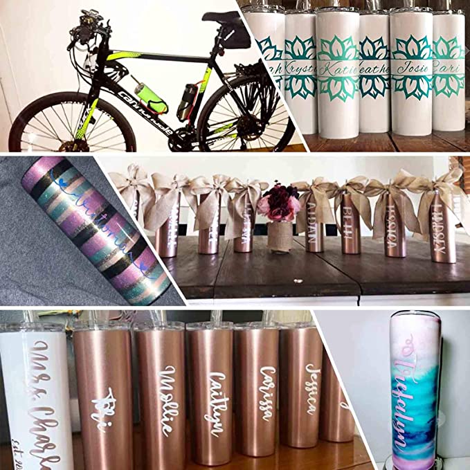USA Warehouse Double Walled Insulated 20oz Straight White Blank Sublimation Tumblers Thermos Water Bottles Mugs With Plastic Straw Sep04