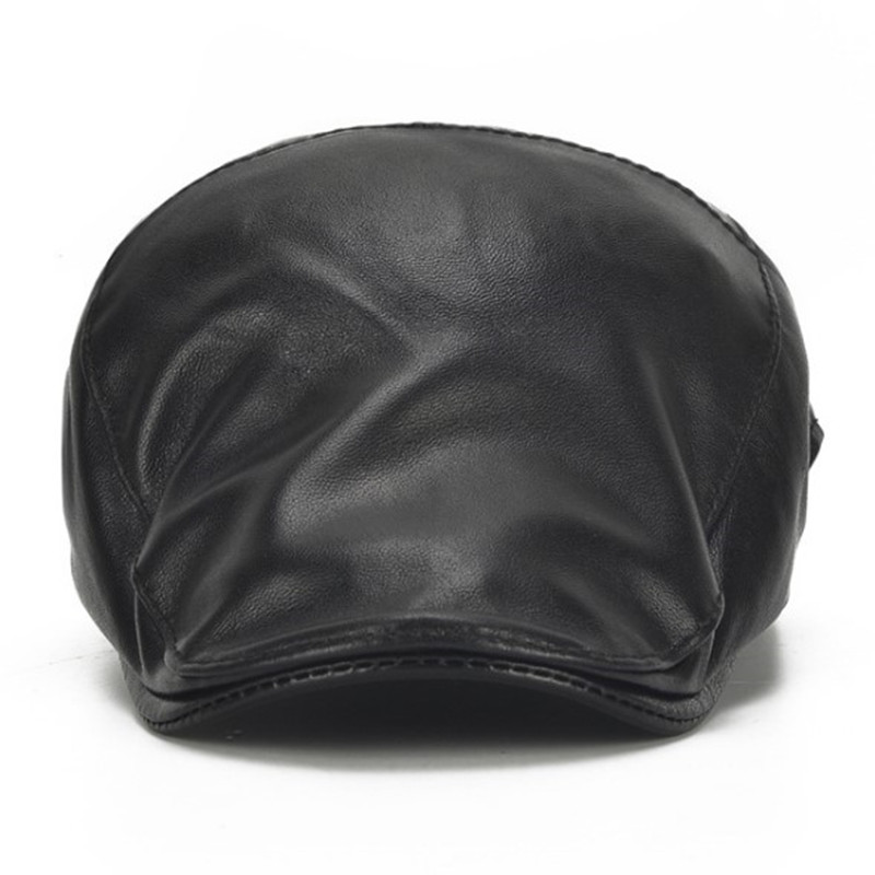 XdanqinX Adjustable Size Men Brands Sheepskin Leather Cap Berets Snapback Cap Men's Genuine Leather Hat Simple Beret Dad's Hats, Black
XdanqinX Adjustable Size Men Brands Sheepskin Leather Cap Berets Snapback Cap Men's Genuine Leather Hat Simple Beret Dad's Hats, Black