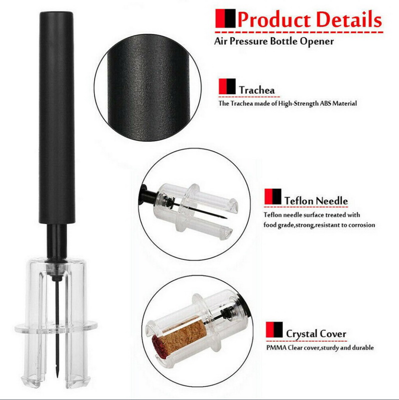 4 Pcs set Red Wine Opener Air Pressure Pump Bottle Opener Corkscrews With Vacuum Stopper Wine Pourer Bar Tools Kitchen Gadgets215267260