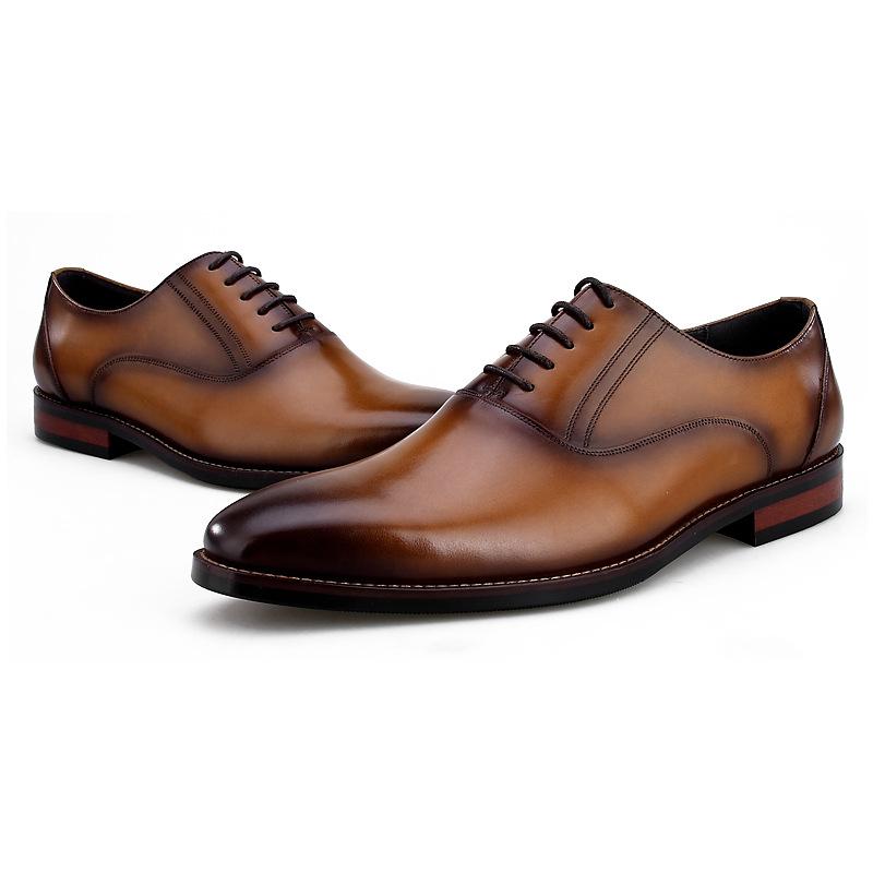 New Black / Brown / Brown Tan Pointed Toe Oxfords Mens Dress Shoes Genuine Leather Wedding Groom Shoes Male Business
New Black / Brown / Brown Tan Pointed Toe Oxfords Mens Dress Shoes Genuine Leather Wedding Groom Shoes Male Business