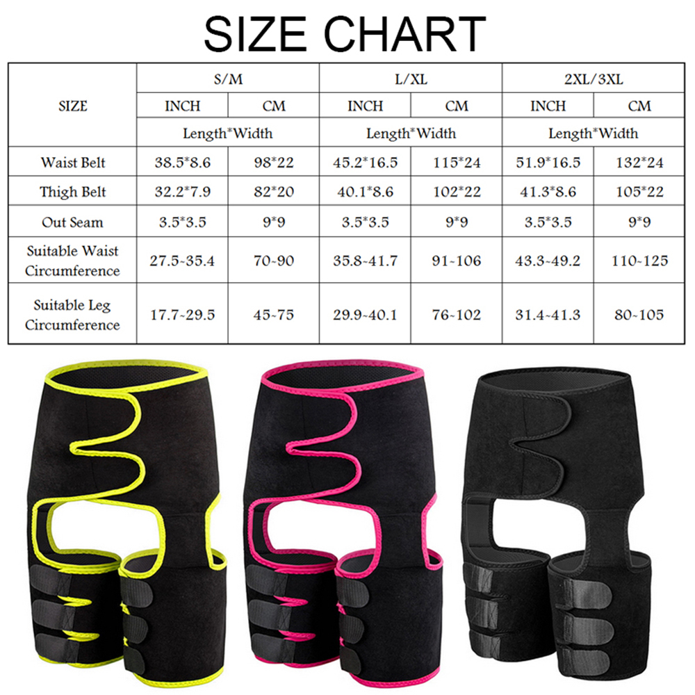 Women High Waist Thigh Trimmer Neoprene Sweat Shapewear Slimming Leg Body Shapers Adjustable Waist Trainer Slimming Belt LJ201209