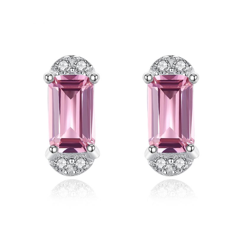 Stud Pink Square Zircon Silver Women's Small Earrings 2021 Trend Woman Jewelry 925 Sterling For Women Fine Bijouterie
Stud Pink Square Zircon Silver Women's Small Earrings 2021 Trend Woman Jewelry 925 Sterling For Women Fine Bijouterie