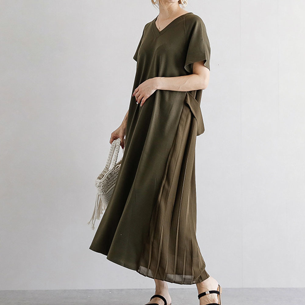 2021 New Women V-neck Short Sleeve Ankle-length A-line Summer Daily Dress Minimalist 38UG, Black
2021 New Women V-neck Short Sleeve Ankle-length A-line Summer Daily Dress Minimalist 38UG, Black