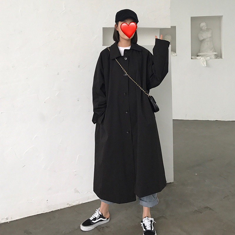 2021 New Elegant Female Fashion Black Khaki Trench Coats Autumn Single Breast Chic British Style Loose Long Jacket K524
2021 New Elegant Female Fashion Black Khaki Trench Coats Autumn Single Breast Chic British Style Loose Long Jacket K524