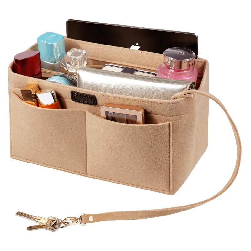 Portable Felt Makeup Holder Cosmetic Bag Insert Compartment Organizer travel cosmetic bag Toiletries Organizer Storages
Portable Felt Makeup Holder Cosmetic Bag Insert Compartment Organizer travel cosmetic bag Toiletries Organizer Storages