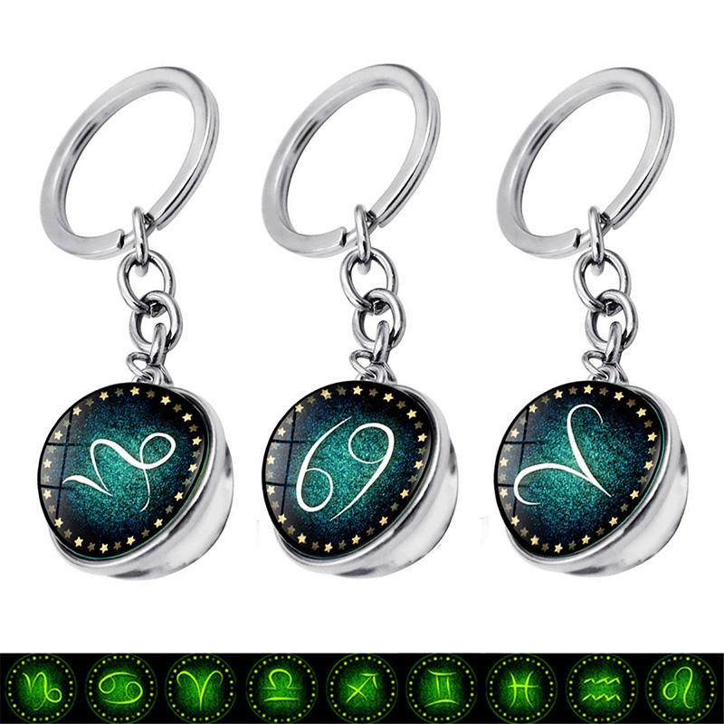 Keychains 12 Constellation Cute Cabochon Glass Ball Luminous Keychain Zodiac Signs Jewelry Car Key Ring Holder Birthday Gift
Keychains 12 Constellation Cute Cabochon Glass Ball Luminous Keychain Zodiac Signs Jewelry Car Key Ring Holder Birthday Gift