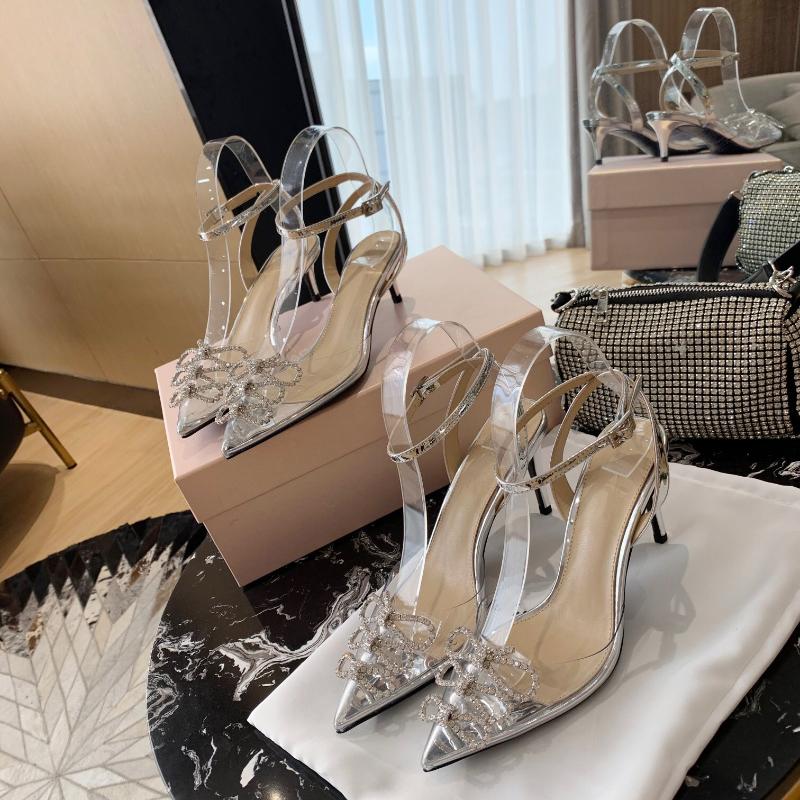 PVC Sandals Women Crystal Butterfly-knot Decor Thin Heels Pointed Toe Ladies Party Shoes Ankle Strap Wedding Shoes, As pic 8.5cm
PVC Sandals Women Crystal Butterfly-knot Decor Thin Heels Pointed Toe Ladies Party Shoes Ankle Strap Wedding Shoes, As pic 8.5cm
