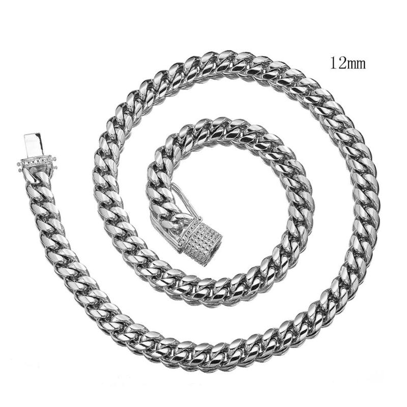 Curb Cuban Link Chain for Hip Hop Men Boys 316L Stainless Steel Necklace Jewelry Gift 7-40inch
Curb Cuban Link Chain for Hip Hop Men Boys 316L Stainless Steel Necklace Jewelry Gift 7-40inch