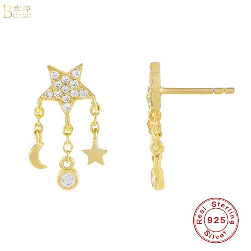 Dangle & Chandelier BOAKO Earrings 2021 Trend Star Tassel Silver 925 Jewelry Girl Earring Ear Piercing Natural Style Cuff #12.7
Dangle & Chandelier BOAKO Earrings 2021 Trend Star Tassel Silver 925 Jewelry Girl Earring Ear Piercing Natural Style Cuff #12.7