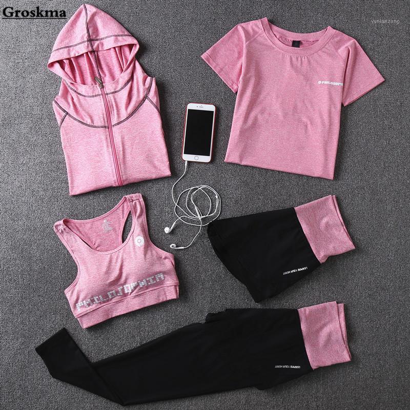Women yoga 5 pieces set hooded coat+t shirt+bra+shorts+pants high waist womens sport training fitness gym wear clothing1, Green letters set
Women yoga 5 pieces set hooded coat+t shirt+bra+shorts+pants high waist womens sport training fitness gym wear clothing1, Green letters set