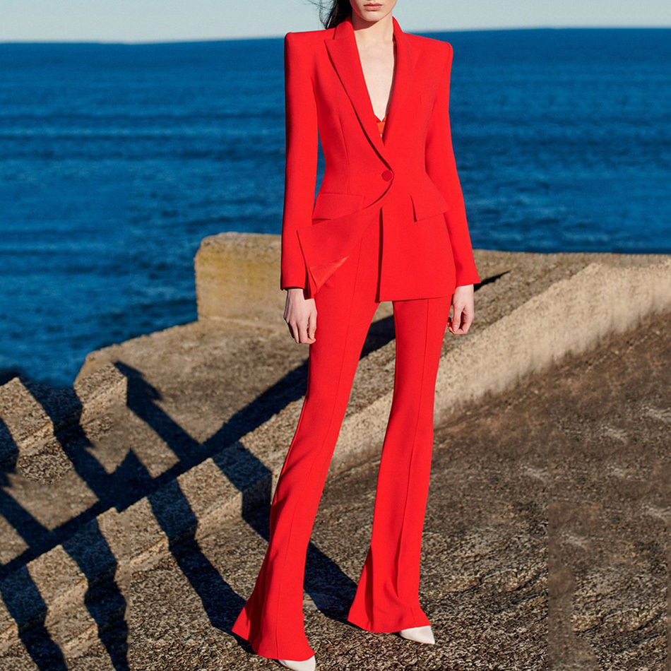 2020 Women's New 2-piece Sexy Long-sleeved Red Jacket Boots Cut Suit Clothes Iqo9
2020 Women's New 2-piece Sexy Long-sleeved Red Jacket Boots Cut Suit Clothes Iqo9