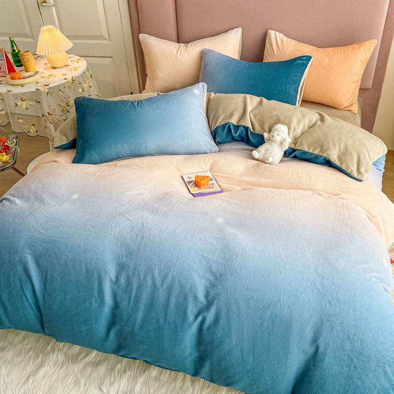 New Winter Warm Flannel Princess Bedding Set Gradients Crystal Set Cover Textiles Sheet Home Velvet Double Bed Duvet Pillowcases
New Winter Warm Flannel Princess Bedding Set Gradients Crystal Set Cover Textiles Sheet Home Velvet Double Bed Duvet Pillowcases