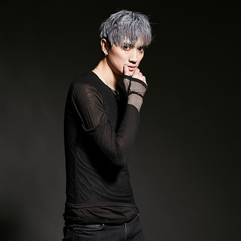 2021 Sexy Fashion Knitted Slim Shirt Singer Nightclub Shirts Men Patchwork Tops Long Hip Hop Dress Internship Qr1n, Black
2021 Sexy Fashion Knitted Slim Shirt Singer Nightclub Shirts Men Patchwork Tops Long Hip Hop Dress Internship Qr1n, Black