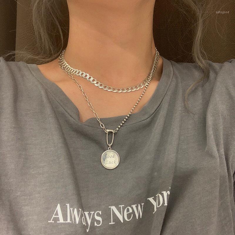 Chains S925 Sterling Silver Necklace For Women Korean Goodluck Round Chain Fashion Retro Clavicle Jewelry Wholesale1
Chains S925 Sterling Silver Necklace For Women Korean Goodluck Round Chain Fashion Retro Clavicle Jewelry Wholesale1