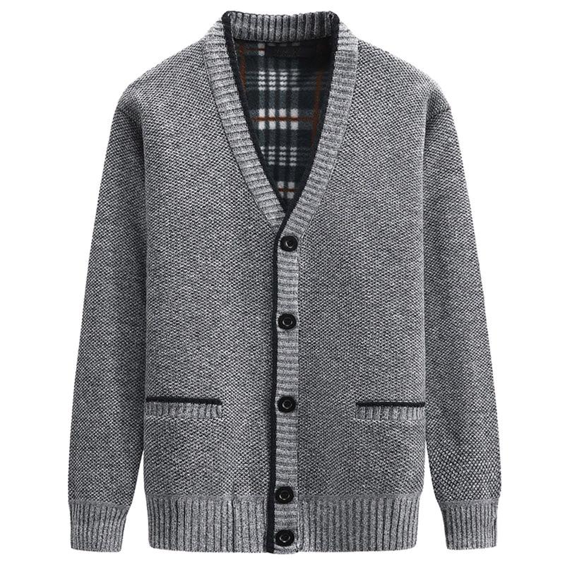 Men's Sweaters Fashion Cardigan For Men Casual Long Sleeve Plush Thickening Knited 2022 Winter V-neck Warm Male Coat, White;black
Men's Sweaters Fashion Cardigan For Men Casual Long Sleeve Plush Thickening Knited 2022 Winter V-neck Warm Male Coat, White;black