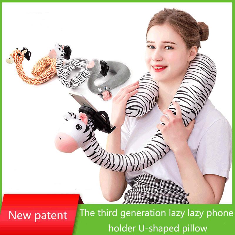 Lazy Phone Pillow Artifact Multi-Function U-Shape Bracket 2-in-1 Cartoon Giraffe Net Celebrity Pillow Christmas Decorations
Lazy Phone Pillow Artifact Multi-Function U-Shape Bracket 2-in-1 Cartoon Giraffe Net Celebrity Pillow Christmas Decorations