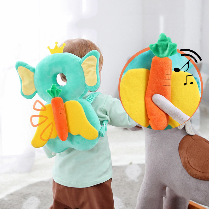 New Vocal Baby Toddler Anti-Fall Pillow Children Headrest Anti-Collision Protection Pad Safety Helmet Resistance Cushion LJ201014