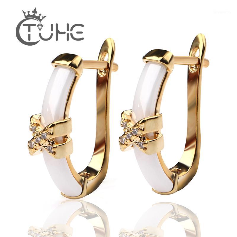 Fashion Colorful Stud Earrings For Women Wedding Gold Cross Smooth White Ceramic Earrings Trendy Shiny Jewelry Christmas Gift1
Fashion Colorful Stud Earrings For Women Wedding Gold Cross Smooth White Ceramic Earrings Trendy Shiny Jewelry Christmas Gift1