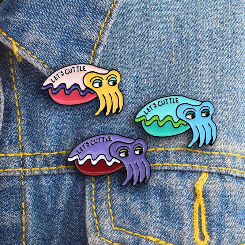 LET'S CUTTLE Cuttlefish Soft Brooch 3 Colors Marine Organism Squid Cuttlefish Enamel Pins Sweater Backpack Badge For Kids, Mixed colors
LET'S CUTTLE Cuttlefish Soft Brooch 3 Colors Marine Organism Squid Cuttlefish Enamel Pins Sweater Backpack Badge For Kids, Mixed colors
