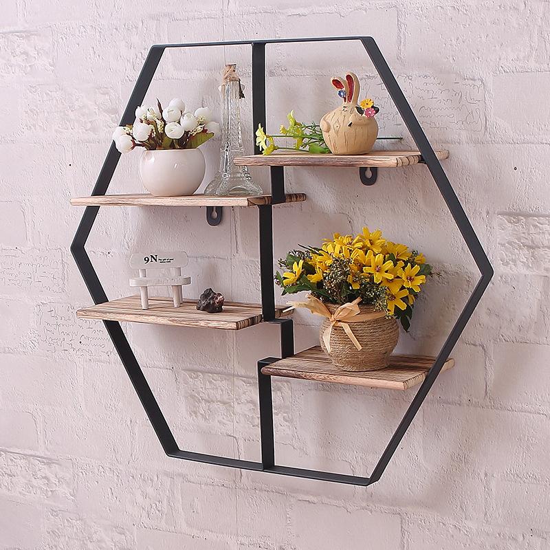 Retro bedroom living room creative wooden wall wrought iron shelf solid wood wall hanging flower stand decoration han
Retro bedroom living room creative wooden wall wrought iron shelf solid wood wall hanging flower stand decoration han